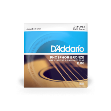 232375 DAddario EJ16-3D Phosphor Bronze 3 Sets