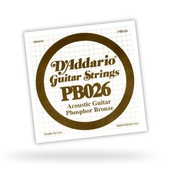 281406 DAddario PB026 Einzelsaite - 026