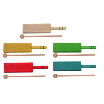 204989 Goldon Holzblocktrommel - natur