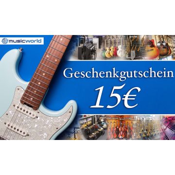 246934 music world Geschenk-Gutschein 15 Euro