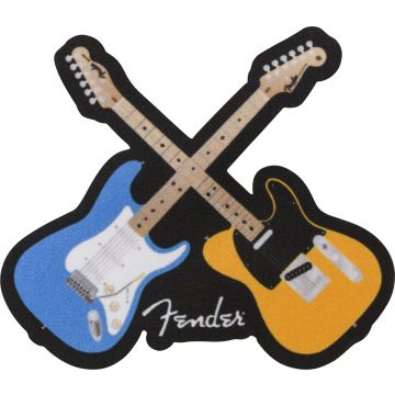 280998 Fender Crossed Guitars Aufnäher