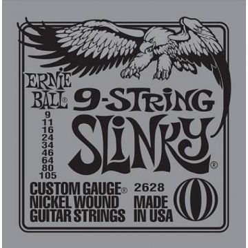 287561 Ernie Ball EB 2628 9-String Slinky