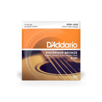 220475 DAddario EJ41 Phosphor Bronze 12-String