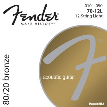 256540 Fender 80/20 Bronze Wound 10-50