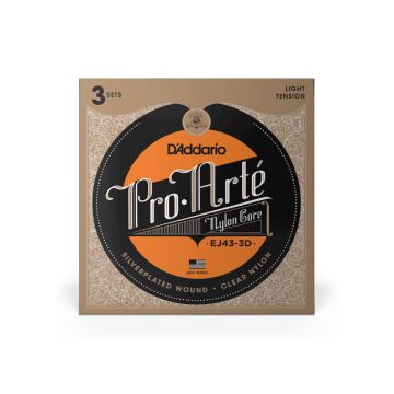 247732 DAddario EJ43 3D Classical Guitar 3Pack