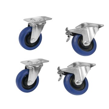 247849 Roadinger Juego de ruedas 100mm