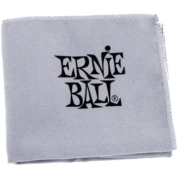 250005 Ernie Ball Poliertuch Grau mit Logo