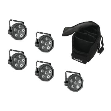 255765 eurolite 5x LED SLS-6 TCL + Soft Bag