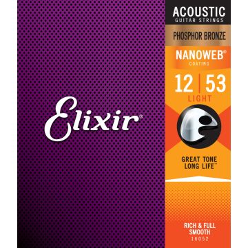 232185 Elixir Phosphor Bronze Nanoweb 12-53