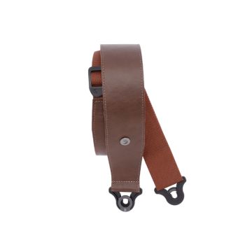 288059 DAddario Auto Lock Guitar Strap Leder