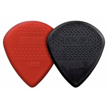 277202 Dunlop Pick Jazz III Max Grip Fiber