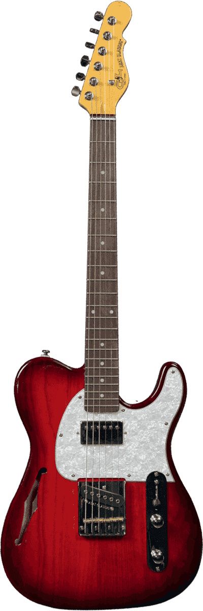 G&L Tribute ASAT Classic Bluesboy - Redburst RW Semi Hollow