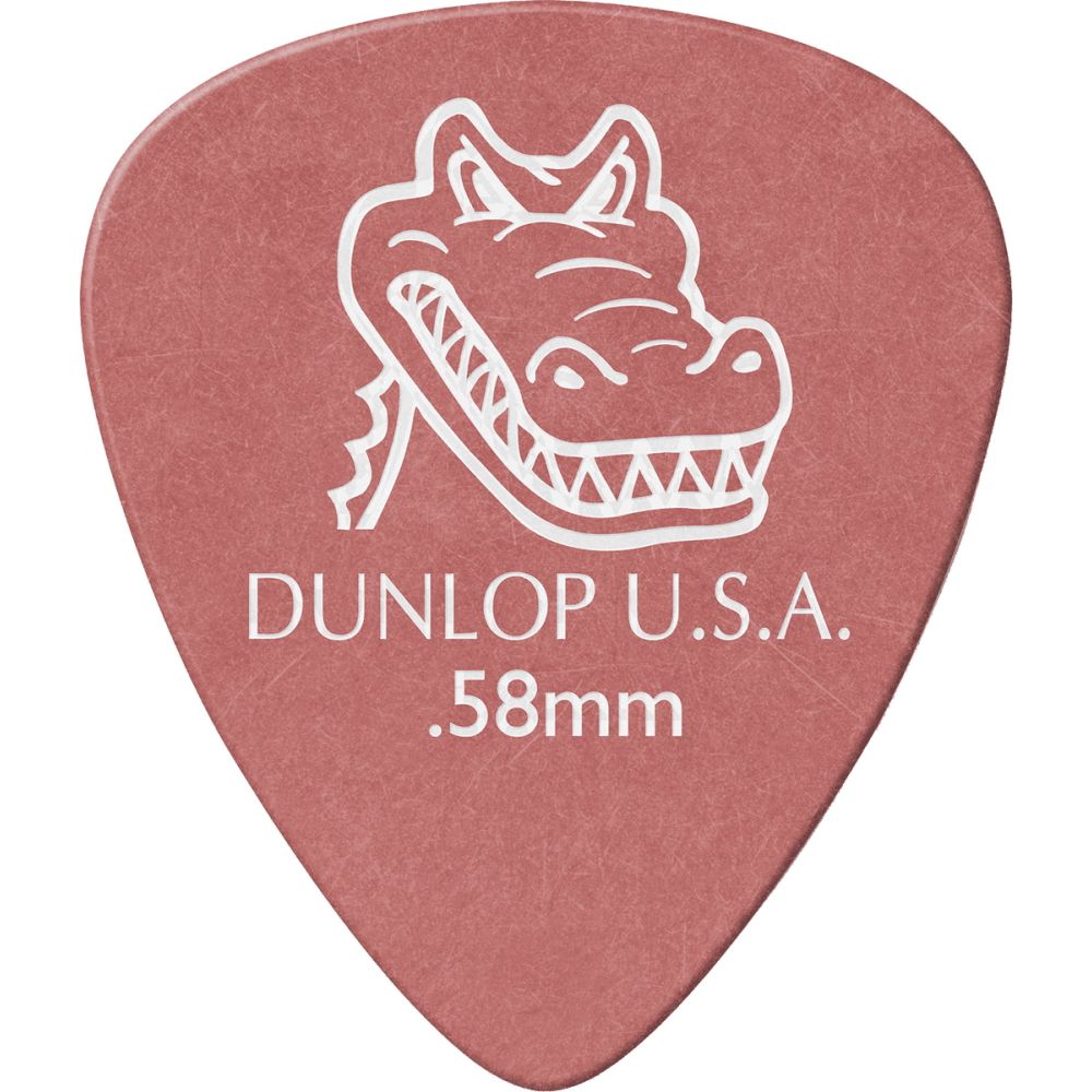 303187 Dunlop Gator Grip Picks rot