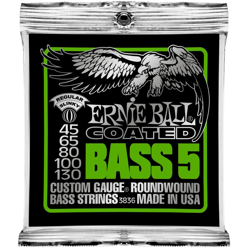 254307 Ernie Ball EB 3836 Coated Bass 5 Regular