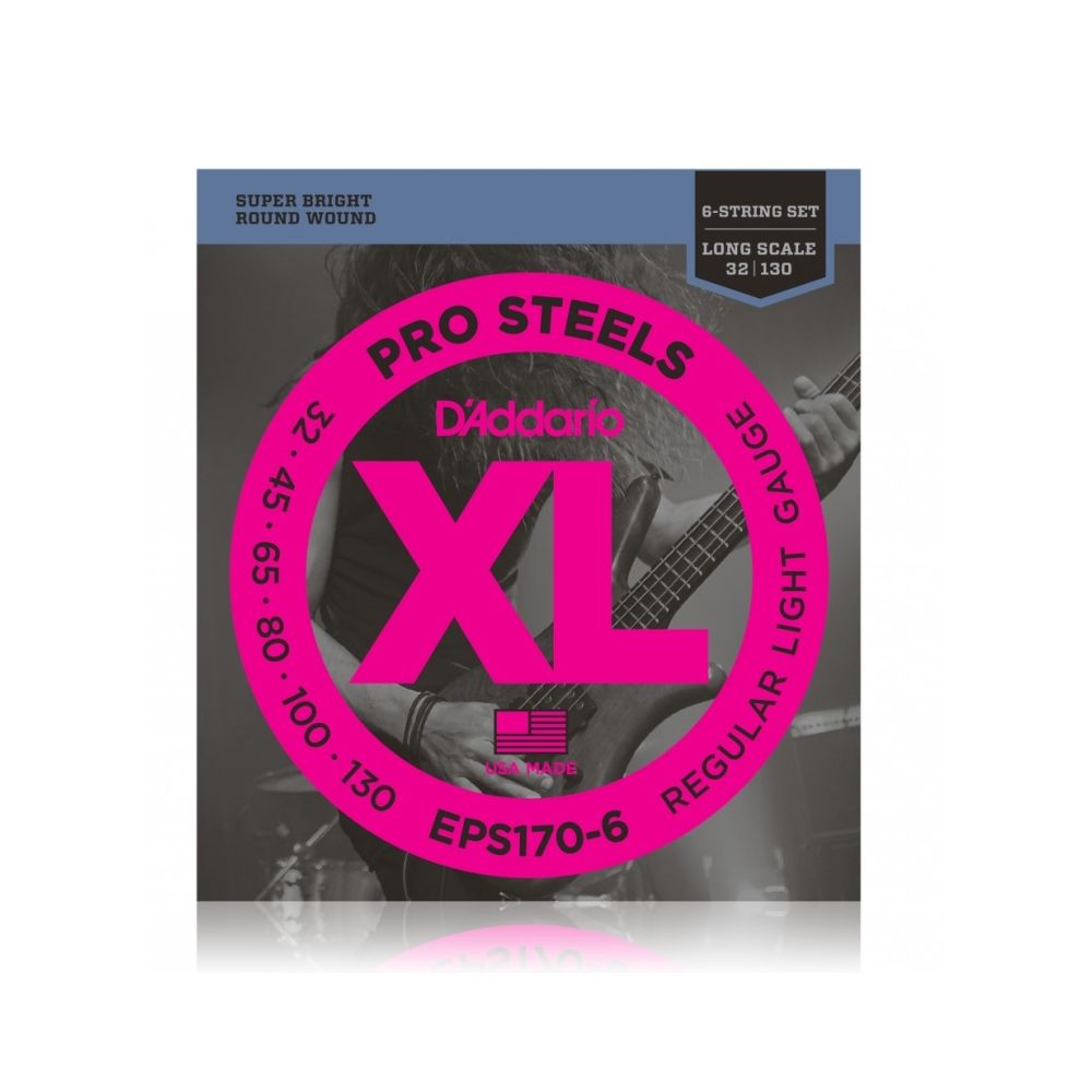 251178 DAddario EPS170-6 Bass Pro Steels