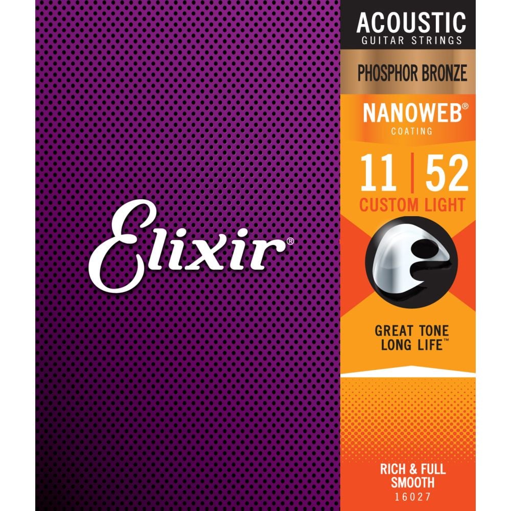 232184 Elixir Phosphor Bronze Nanoweb 11-52