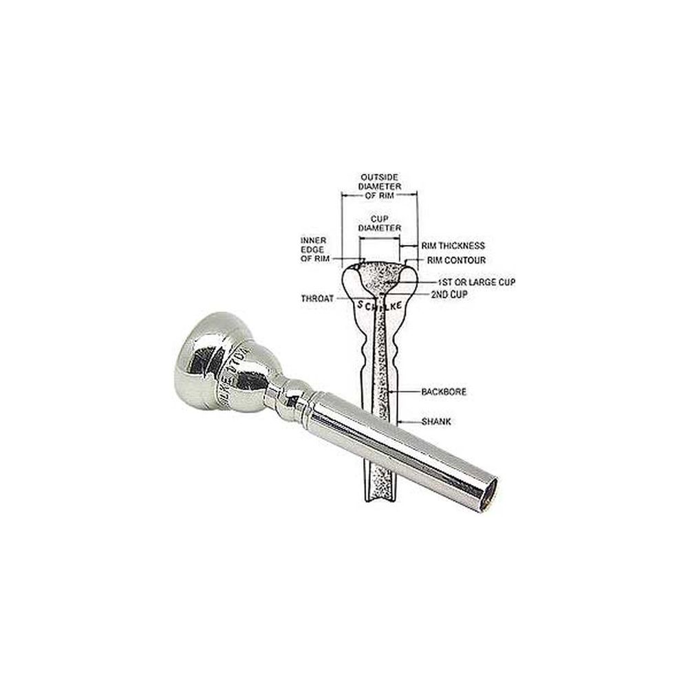 Schilke 17D4 Trompete versilbert Hochwertiges Mundstück